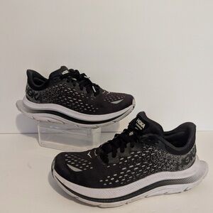 Hoka Black and White Athletic Sneakers